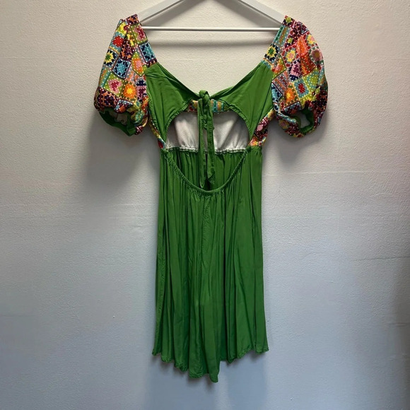 Unique Vintage x Smak Parlour Quilt Pattern Babydoll Dress - Picture 3 of 7